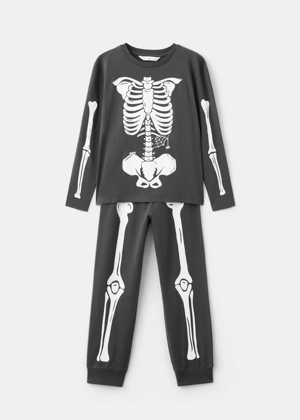 Glow the dark skeleton pyjama