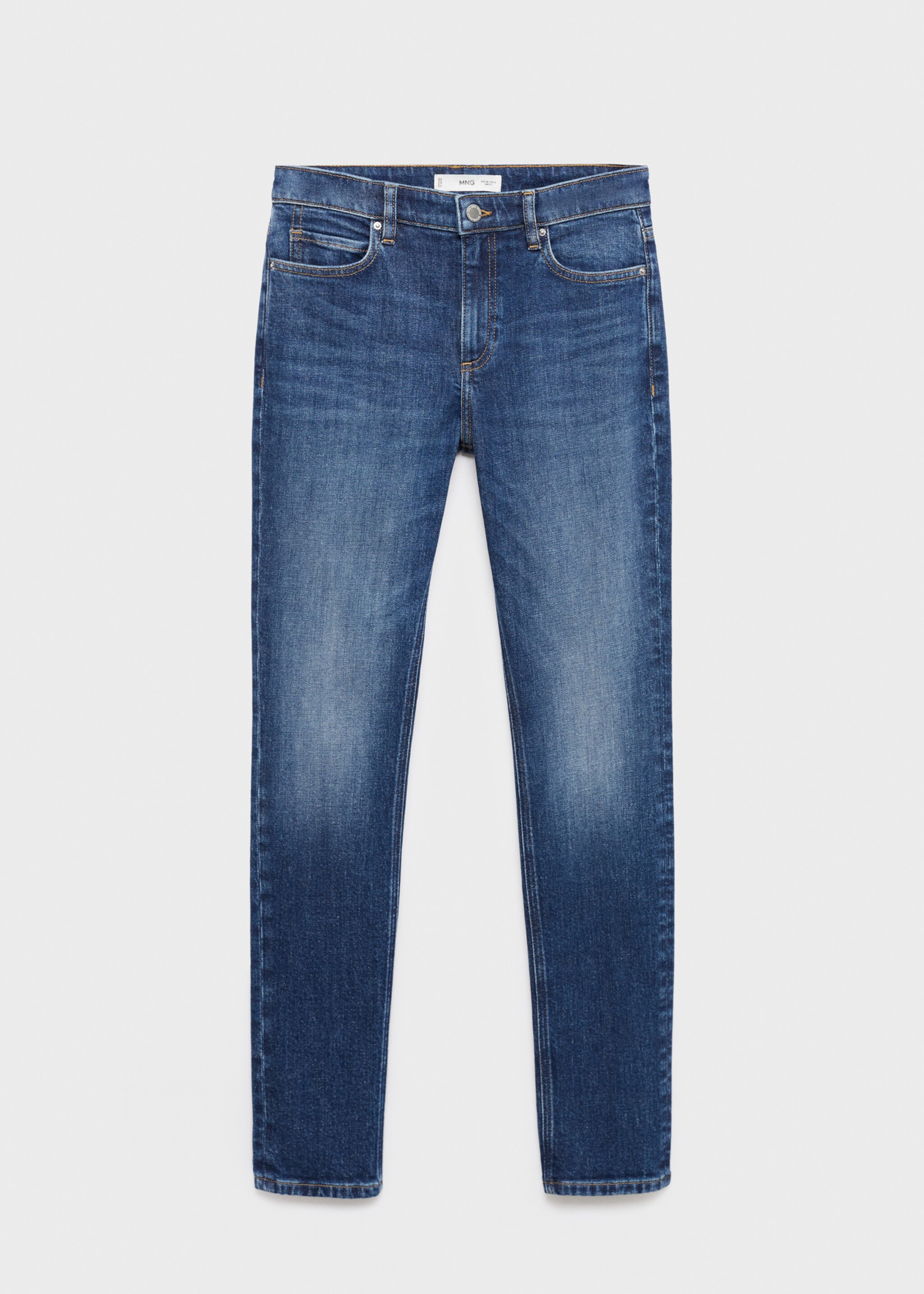 Mid-rise skinny jeans - Article without model, Dark Blue. Ref: 17067764-00.