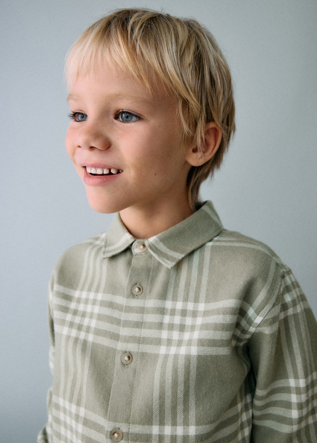 Cotton checked shirt