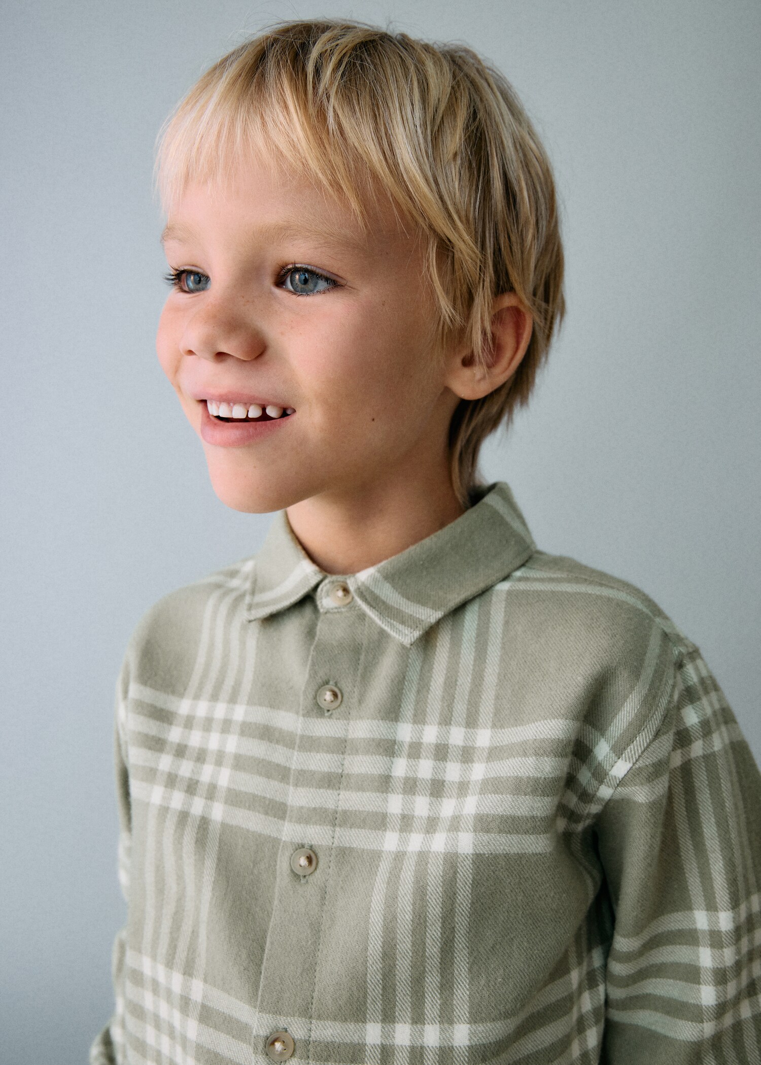 Camisa cuadros algodón - Detalle del artículo 1
