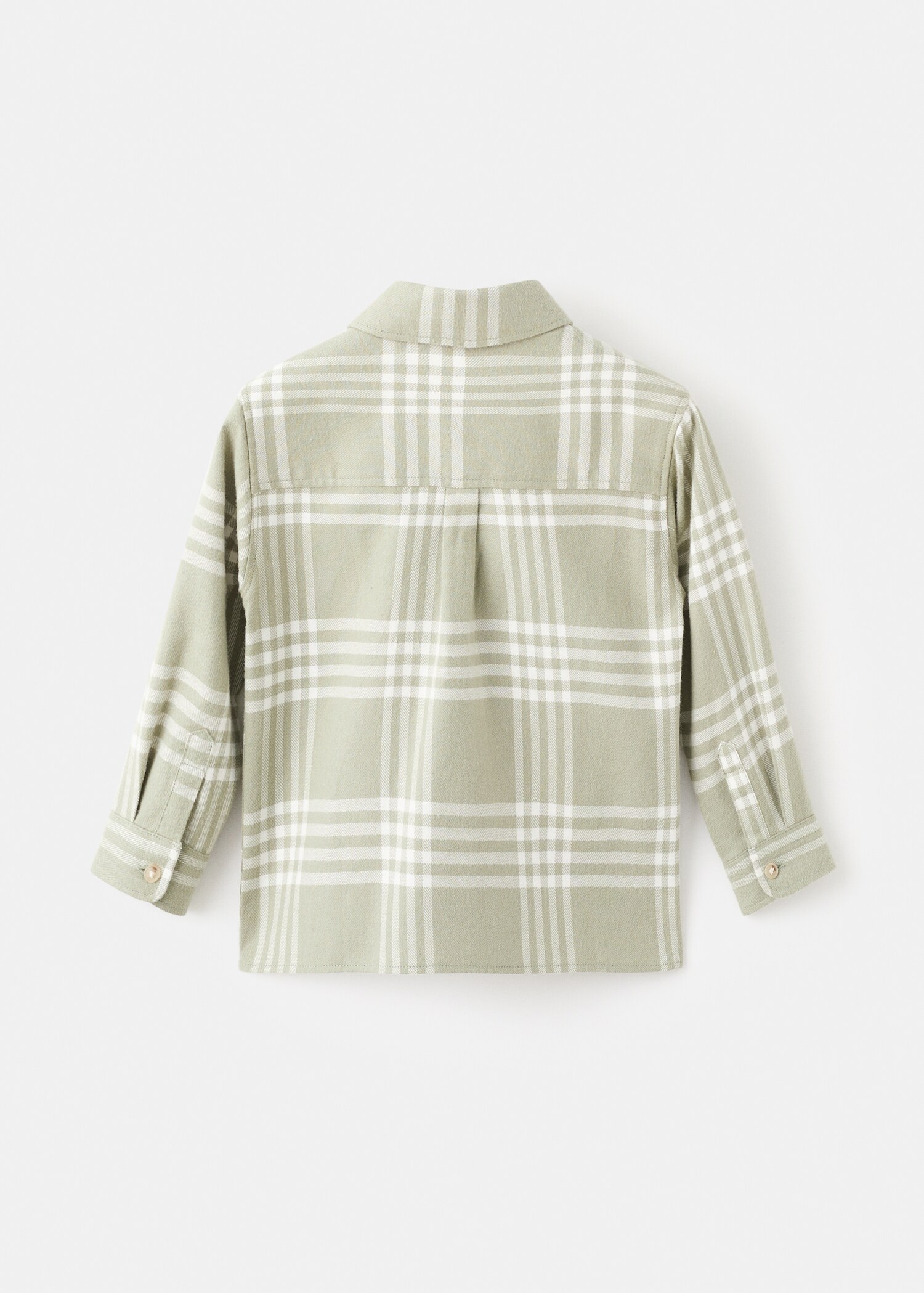 Chemise à carreaux en coton - Verso de l’article
