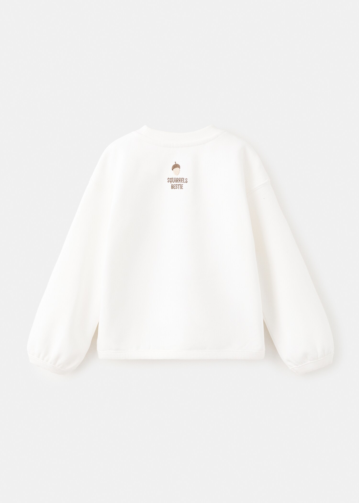 Printed embroidered sweatshirt - Reverse of the article