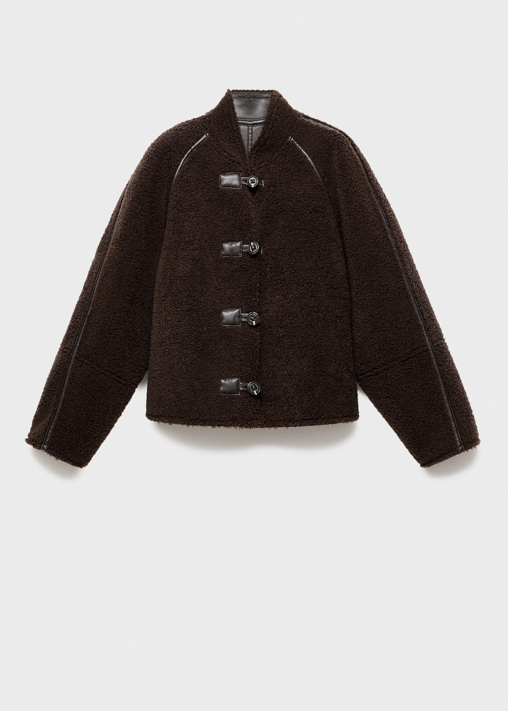 Shearling-effect reversible jacket