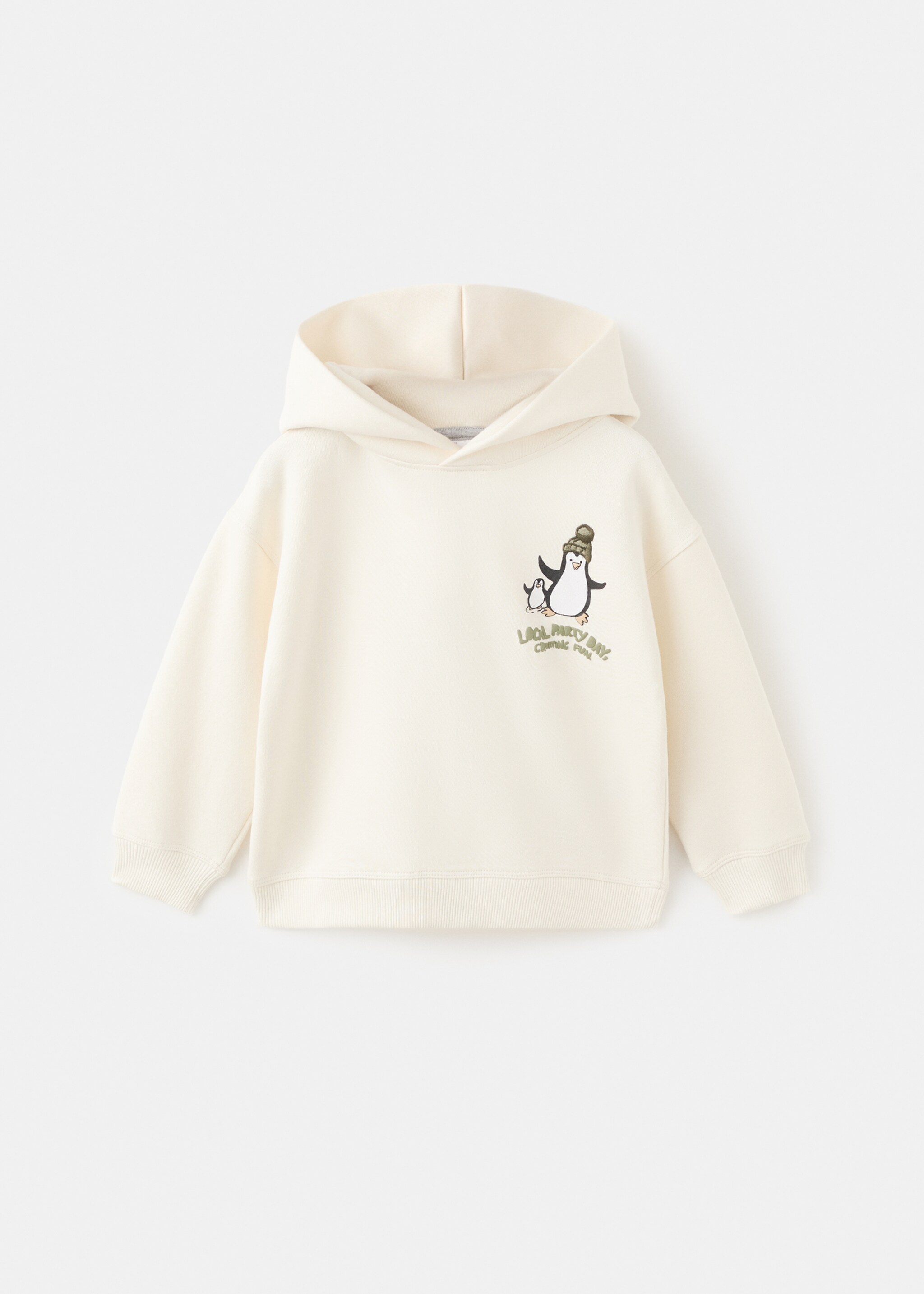 Sudadera estampada capucha - Artículo sin modelo, Crudo. Ref: 17067772-00.