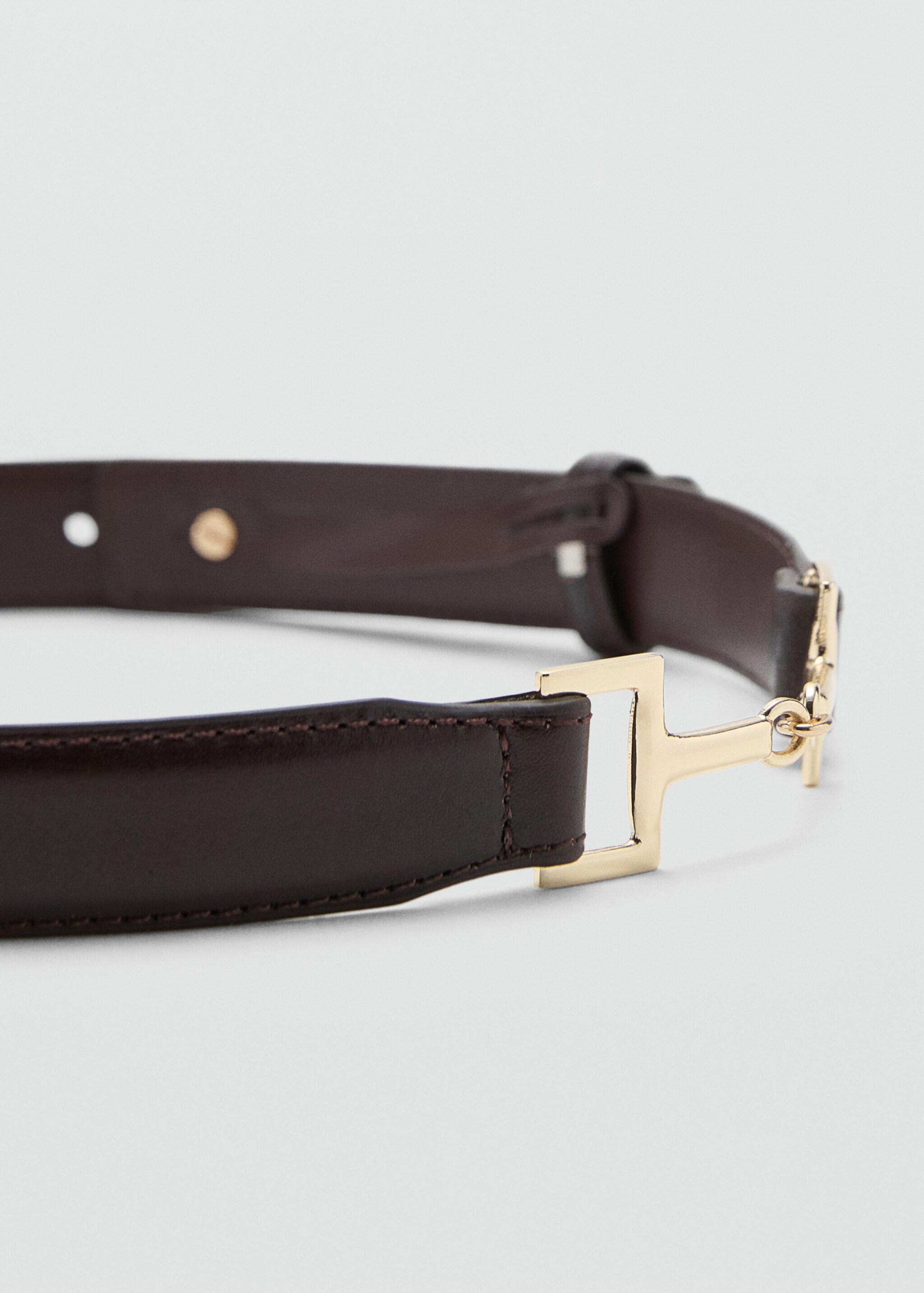 Ceinture horse - Plan moyen, Chocolat. Ref: 17067773-00.