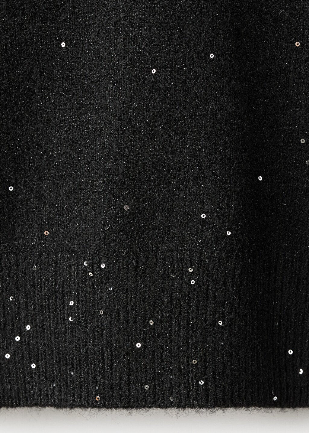 Knitted skirt with sequin detail