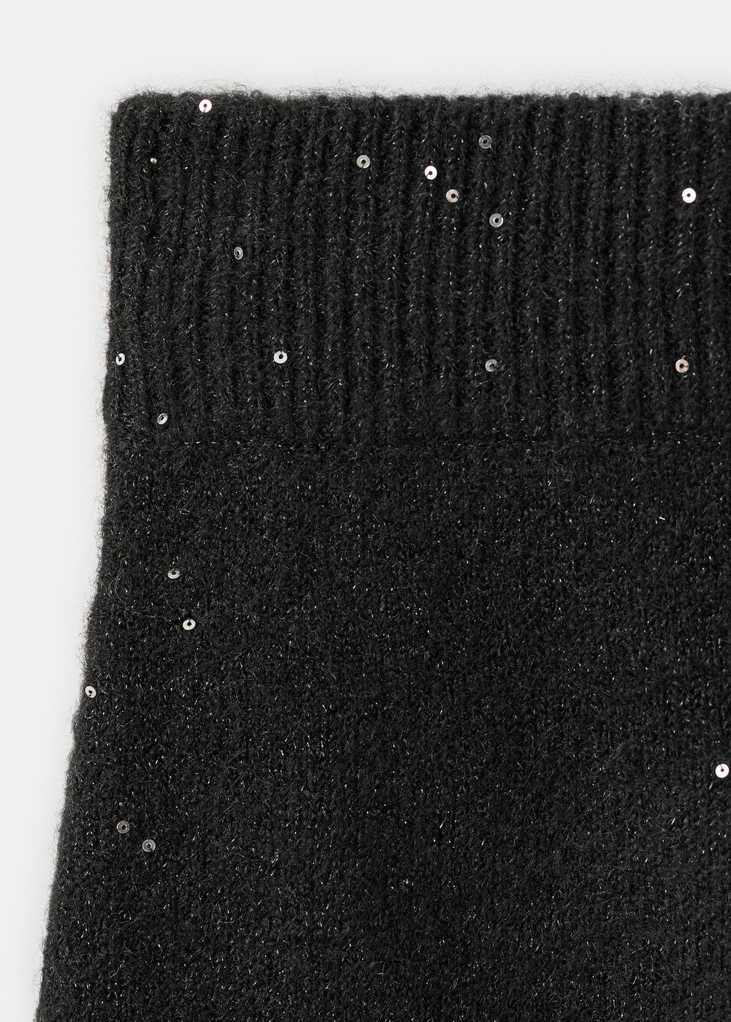 Knitted skirt with sequin detail
