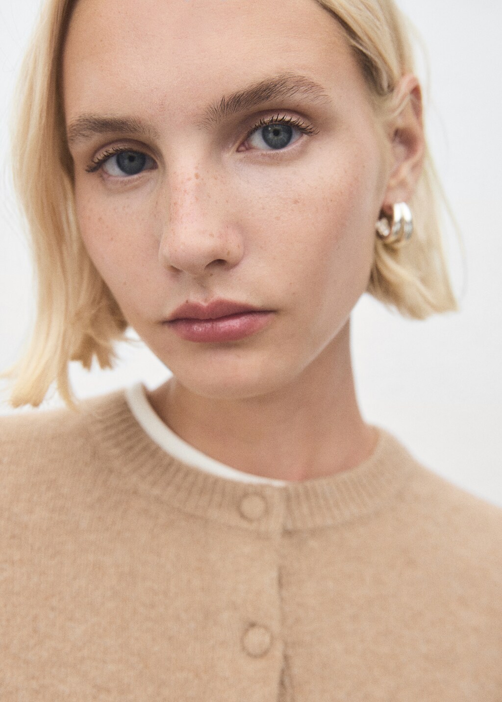 Mango Knitted button cardigan