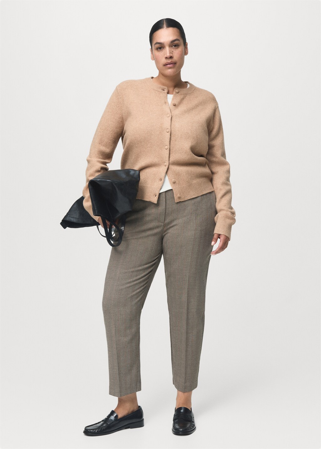 Knitted button cardigan