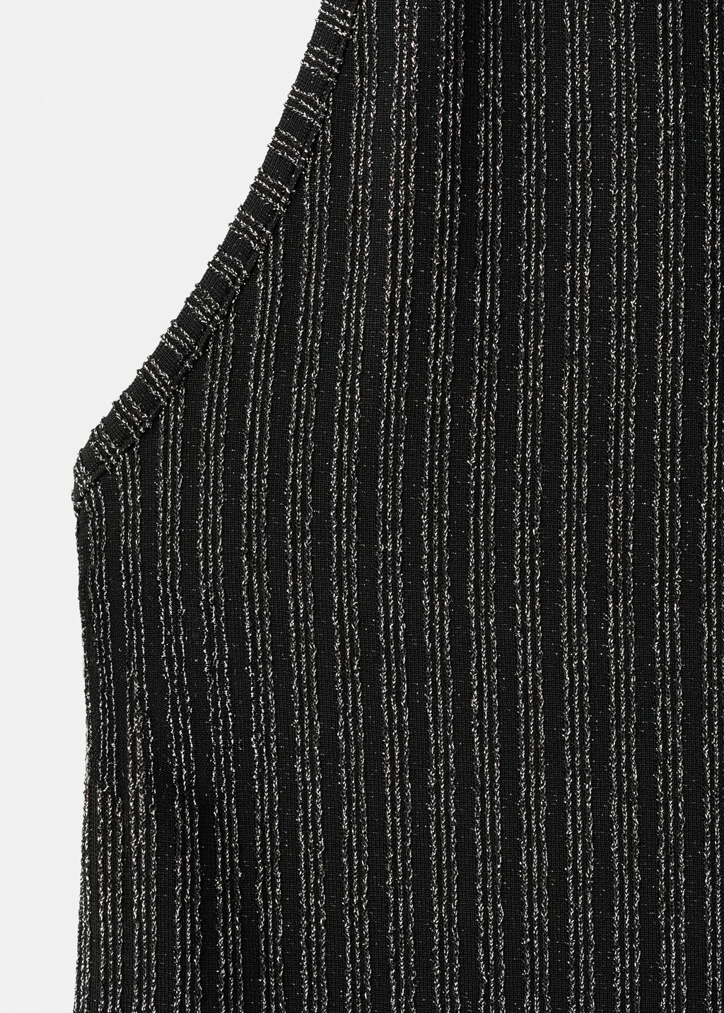 Lurex halter-neck dress