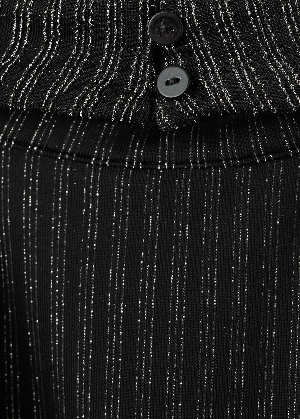 Lurex halter-neck dress