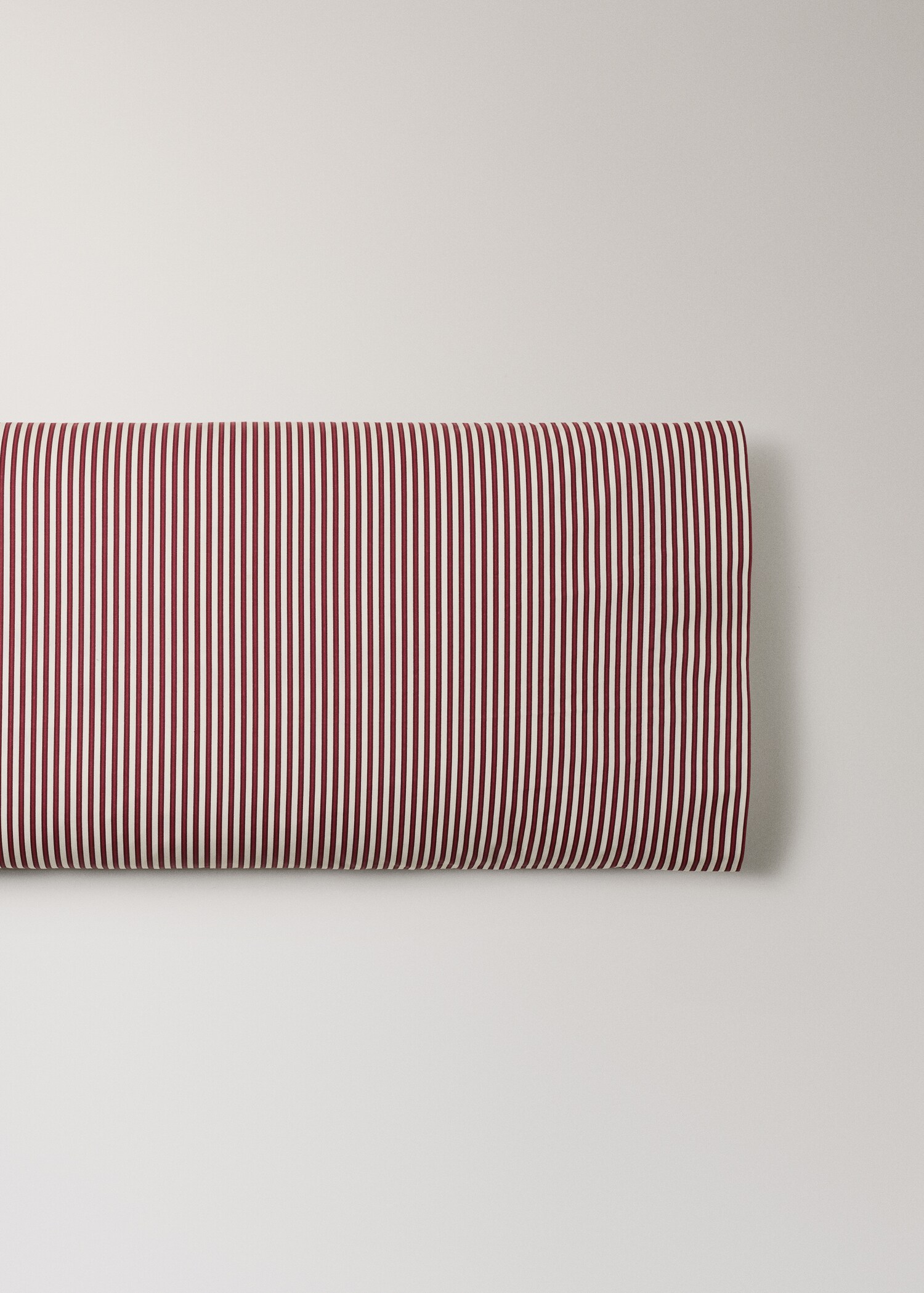 Reversible percale cotton striped pillowcase 45x110cm - Article without model