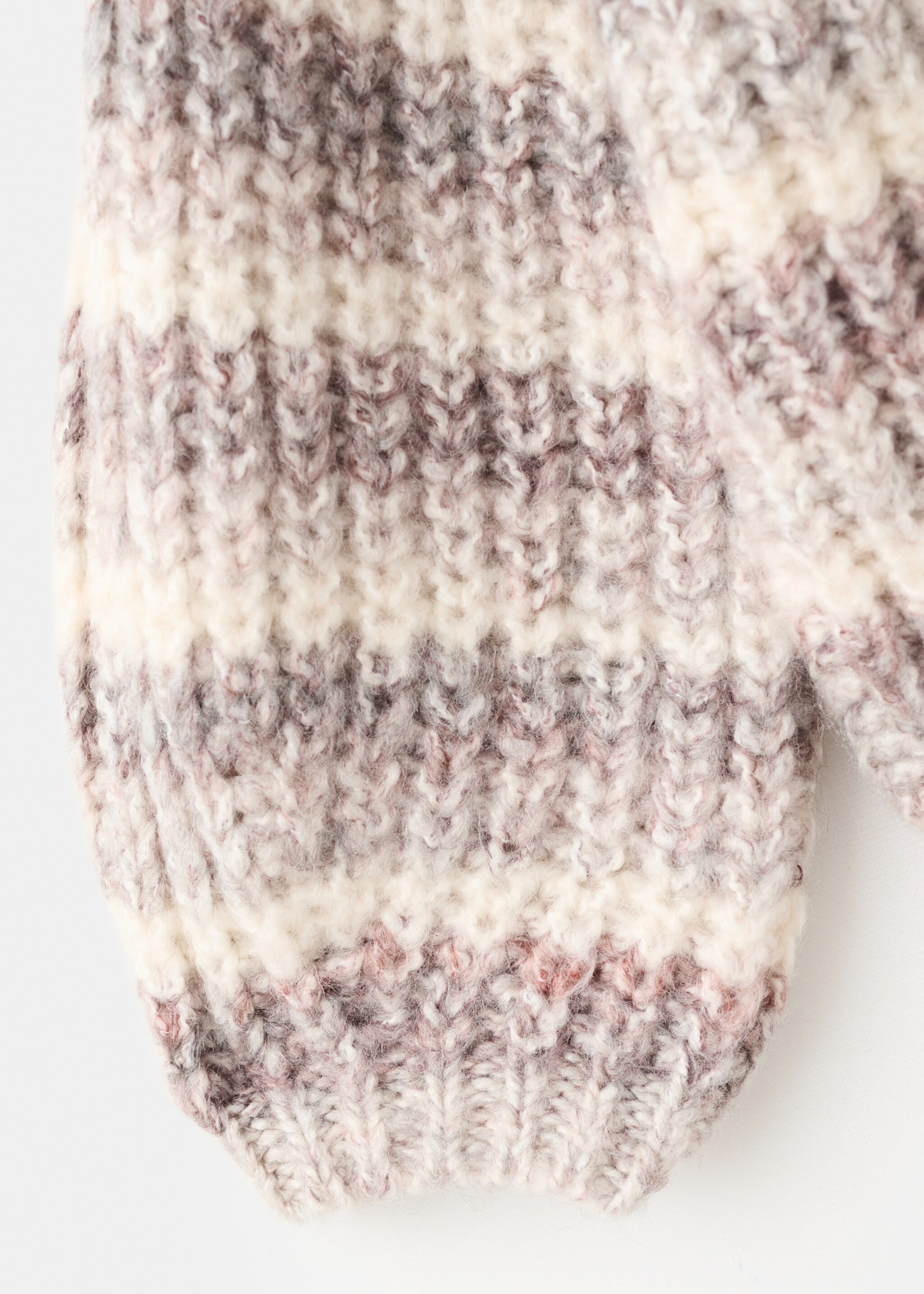 Striped flecked sweater - Details of the article 0, Wine. Ref: 17067786-00.