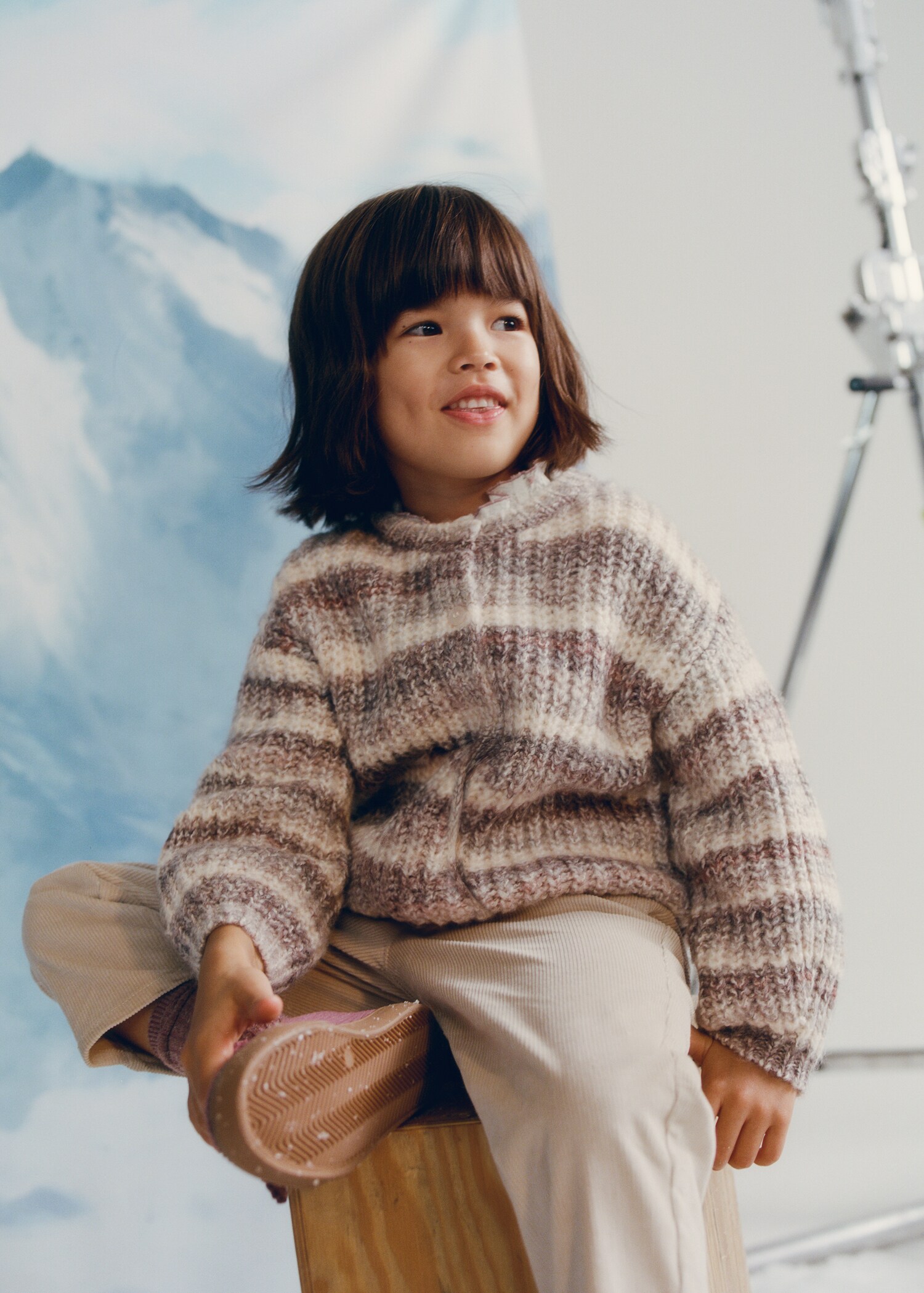 Striped flecked sweater - Details of the article 5
