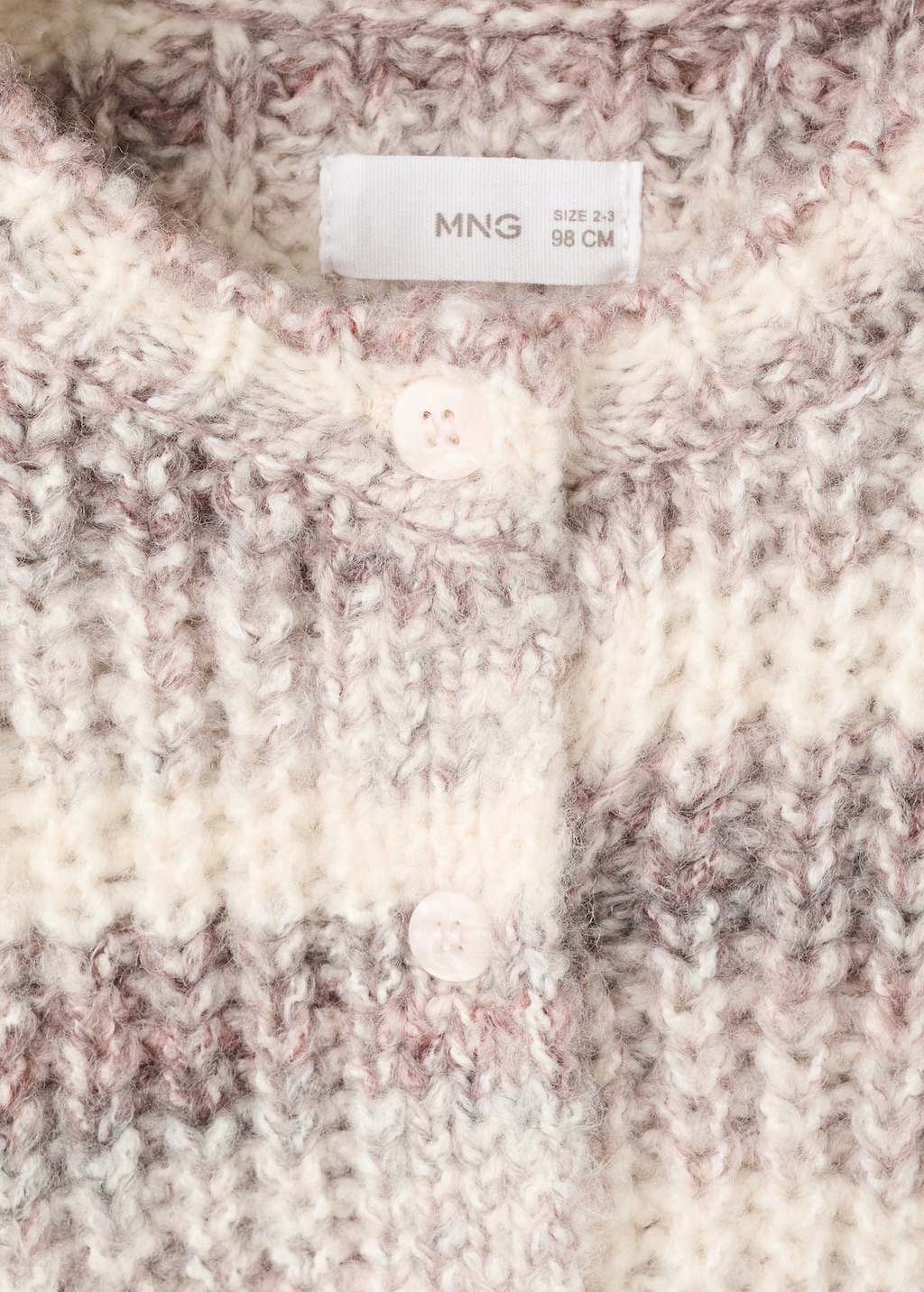 Striped flecked sweater