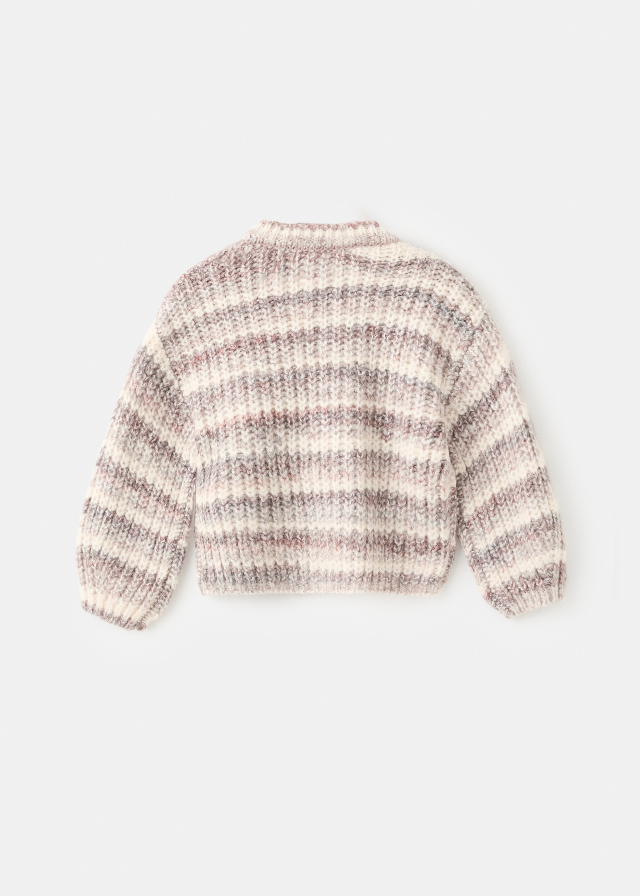 Striped flecked sweater - Reverse of the article, Wine. Ref: 17067786-00.