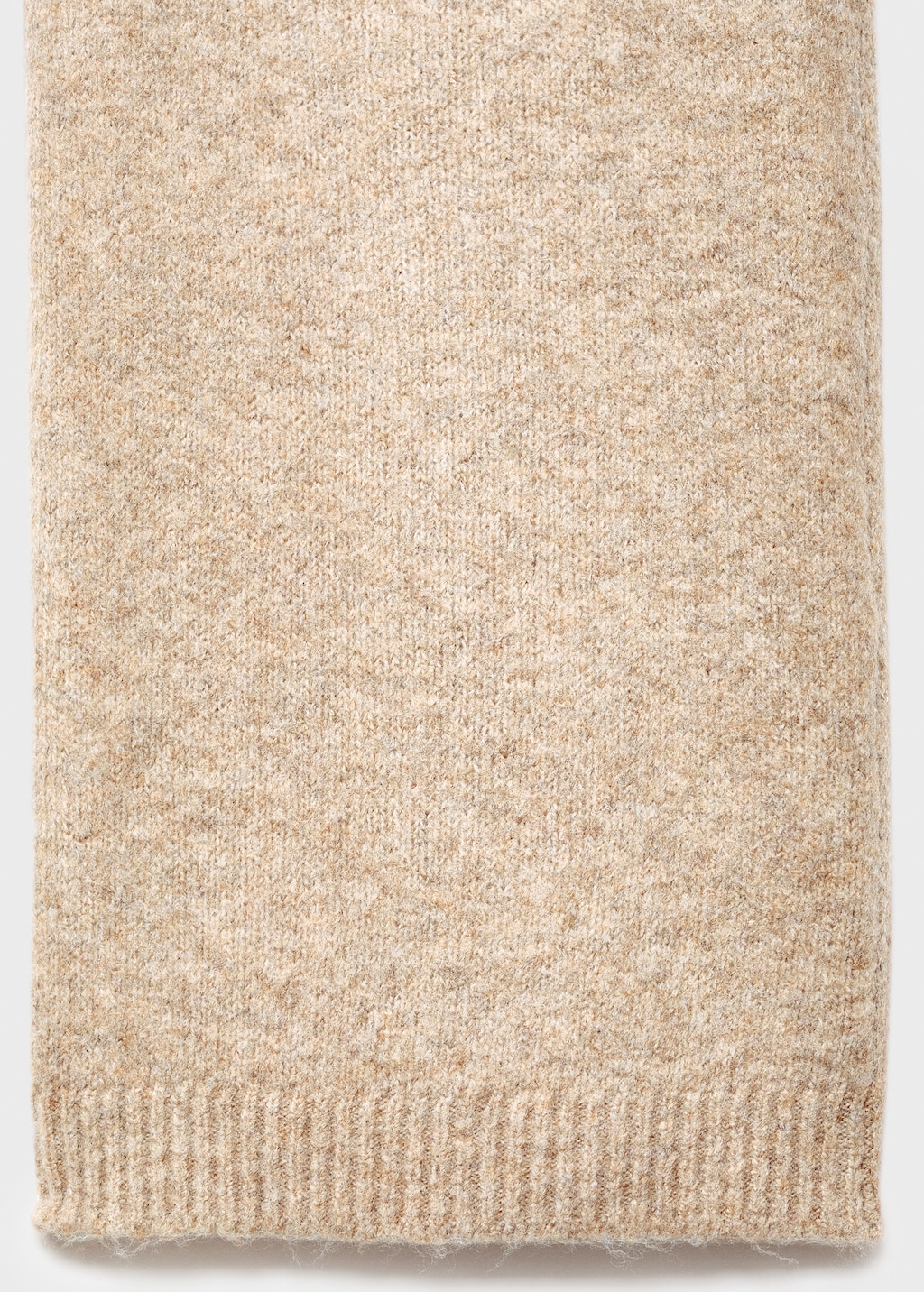 Straight-leg knitted pants