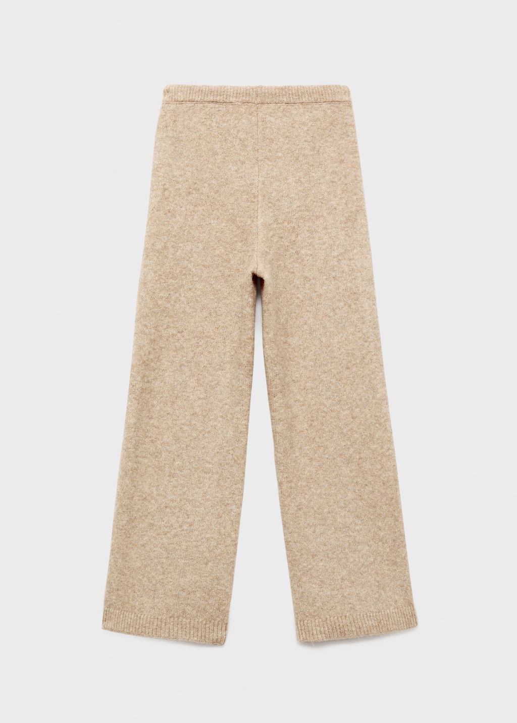 Straight-leg knitted pants