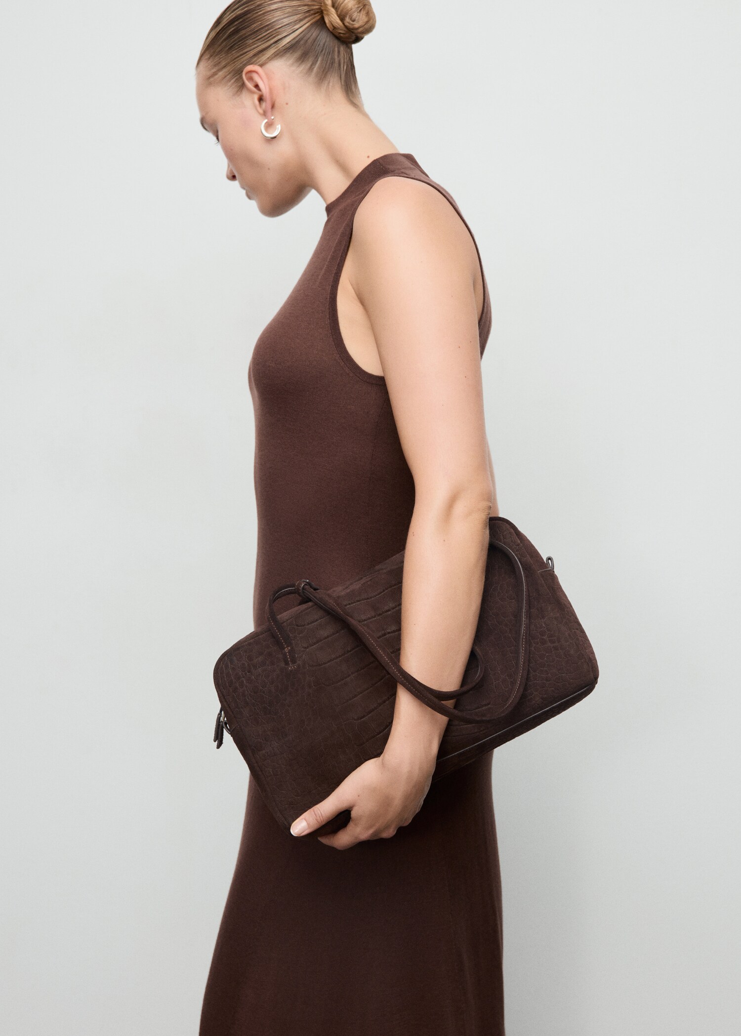 Perkins-neck knitted dress - Details of the article 5