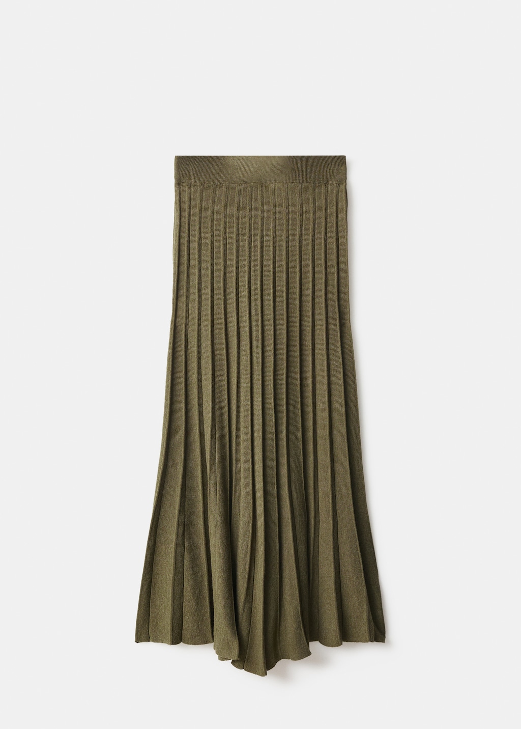 Pleated knit skirt