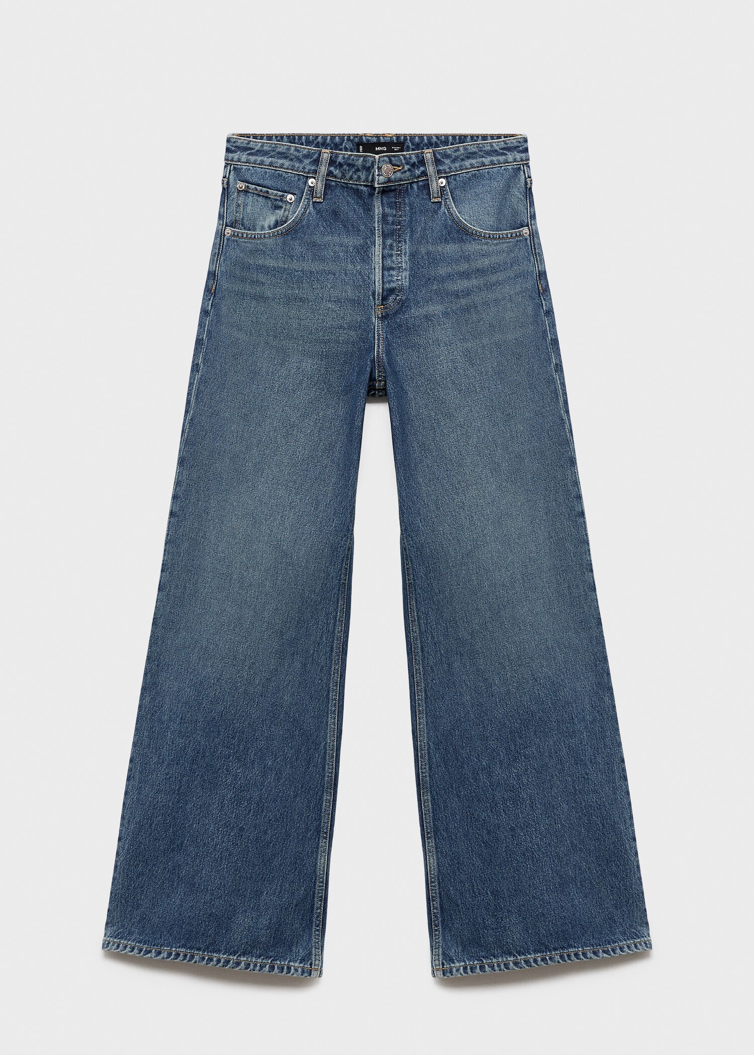 Jeans wide leg tiro alto - Artículo sin modelo