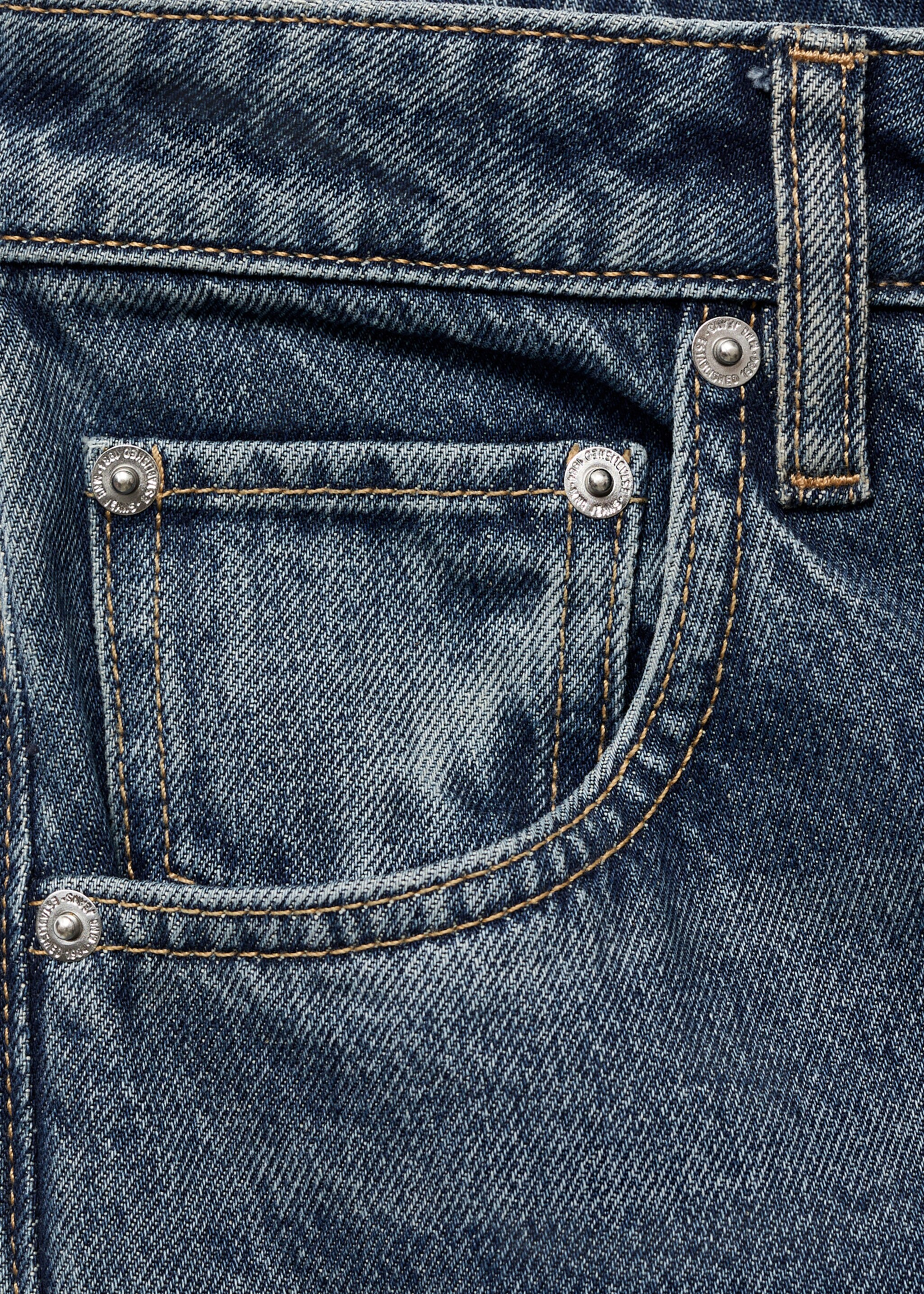 Jeans wide leg tiro alto - Detalle del artículo 0, Azul oscuro. Ref: 17067793-00.