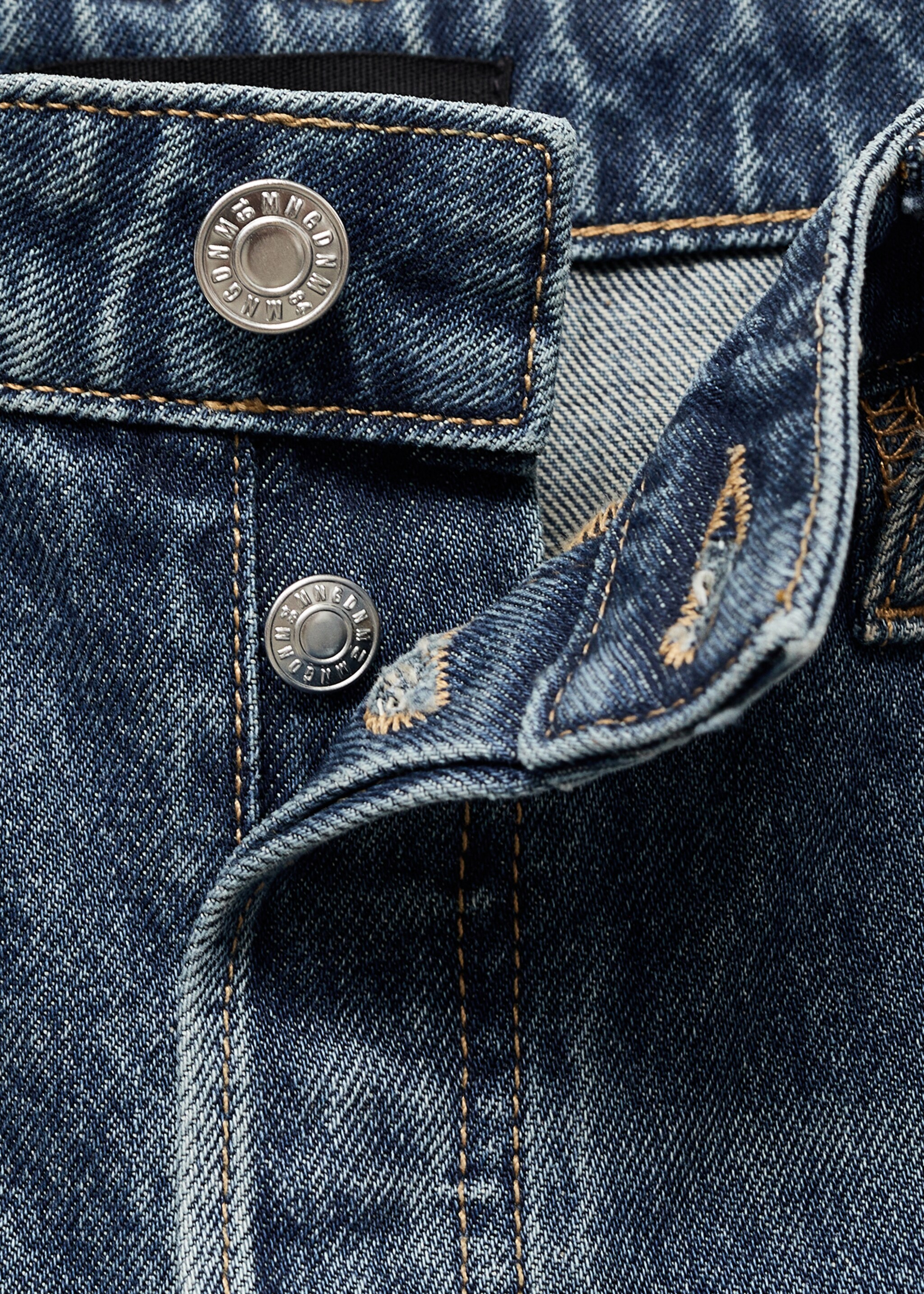 Jeans wide leg tiro alto - Detalle del artículo 8, Azul oscuro. Ref: 17067793-00.