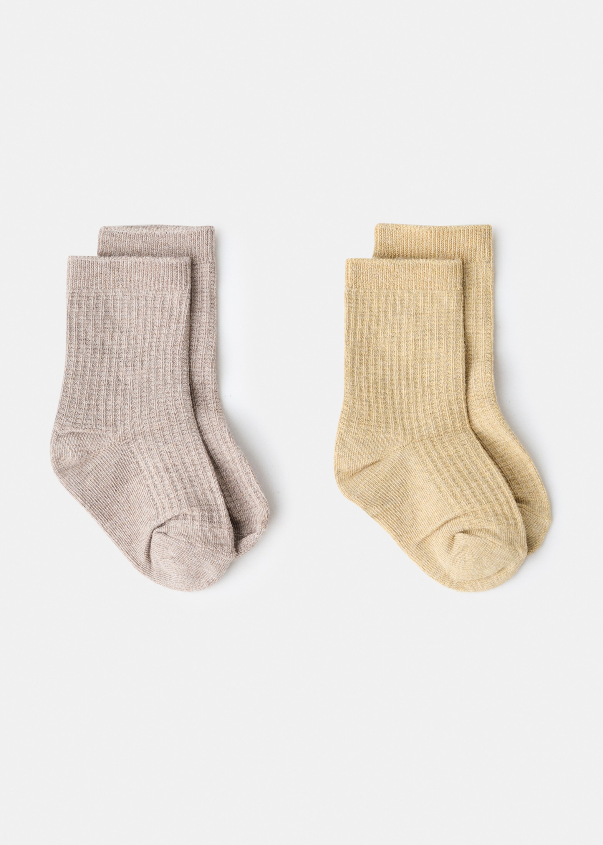 Pack de 2 paires de chaussettes - Article sans modèle, Moutarde. Ref: 17067794-00.