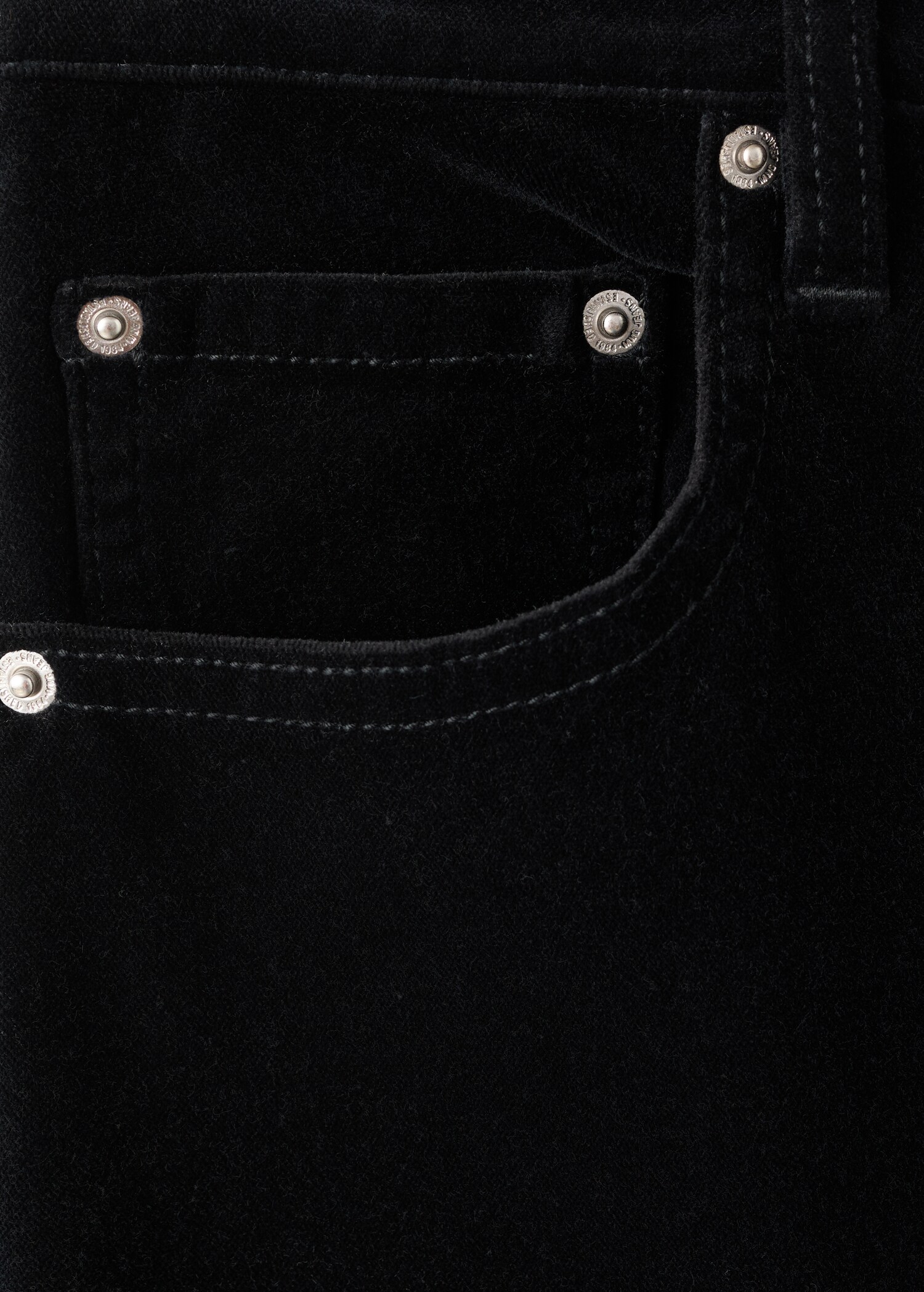 Jeans wide leg terciopelo - Detalle del artículo 0