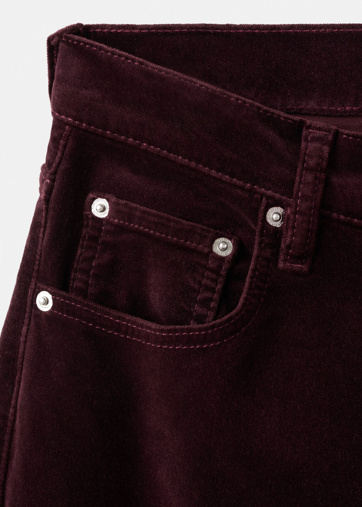 Jeans wide leg terciopelo - Detalle del artículo 0