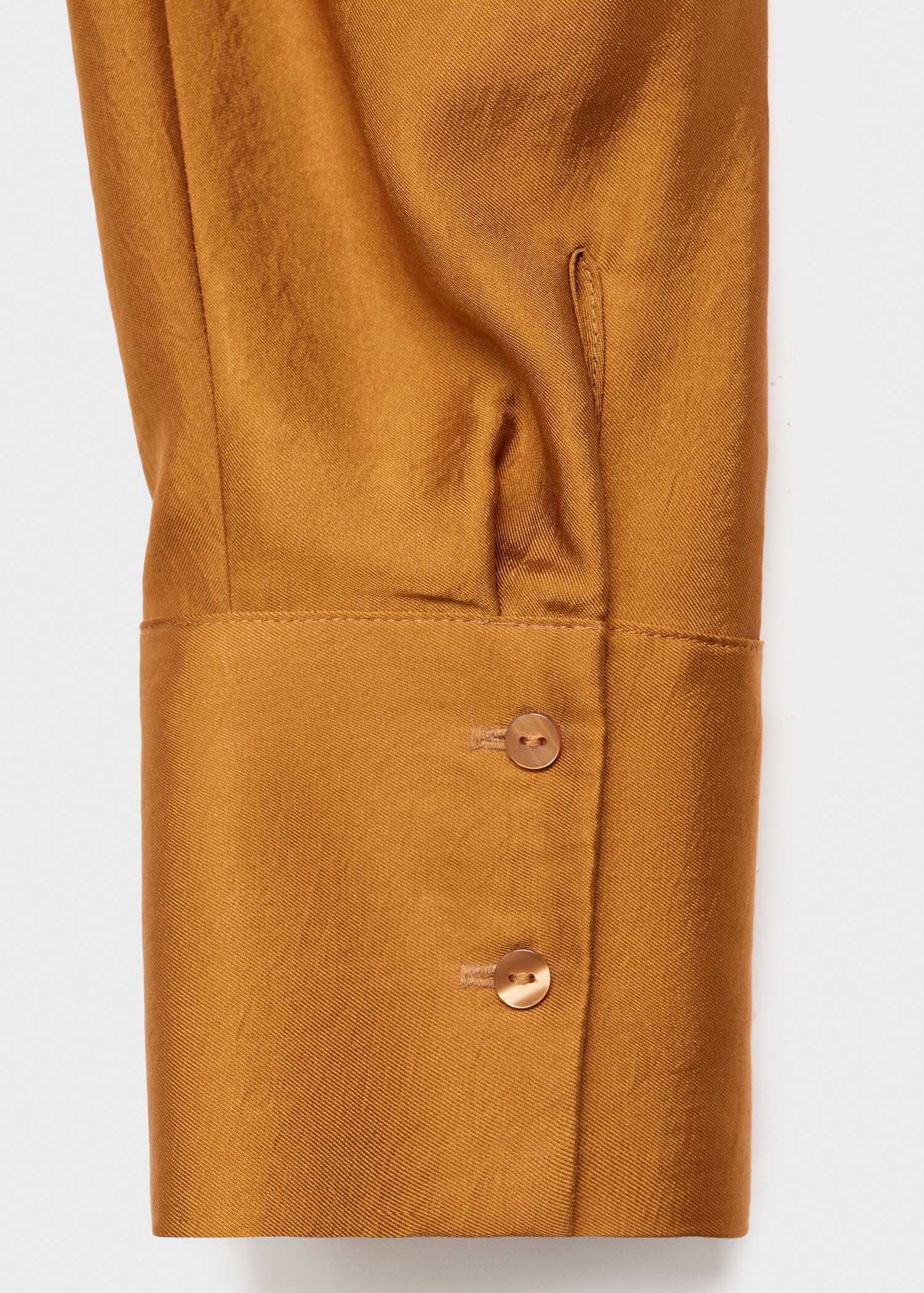 Cross-over satin blouse - Details of the article 0