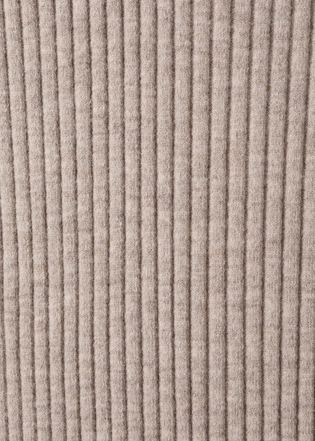 Perkins-neck ribbed dress