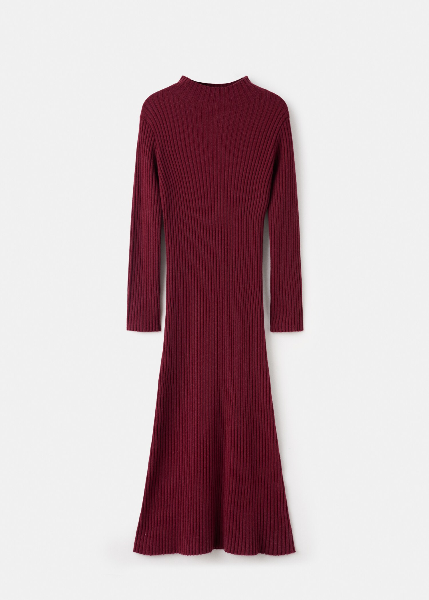 Perkins-neck ribbed dress - Article without model