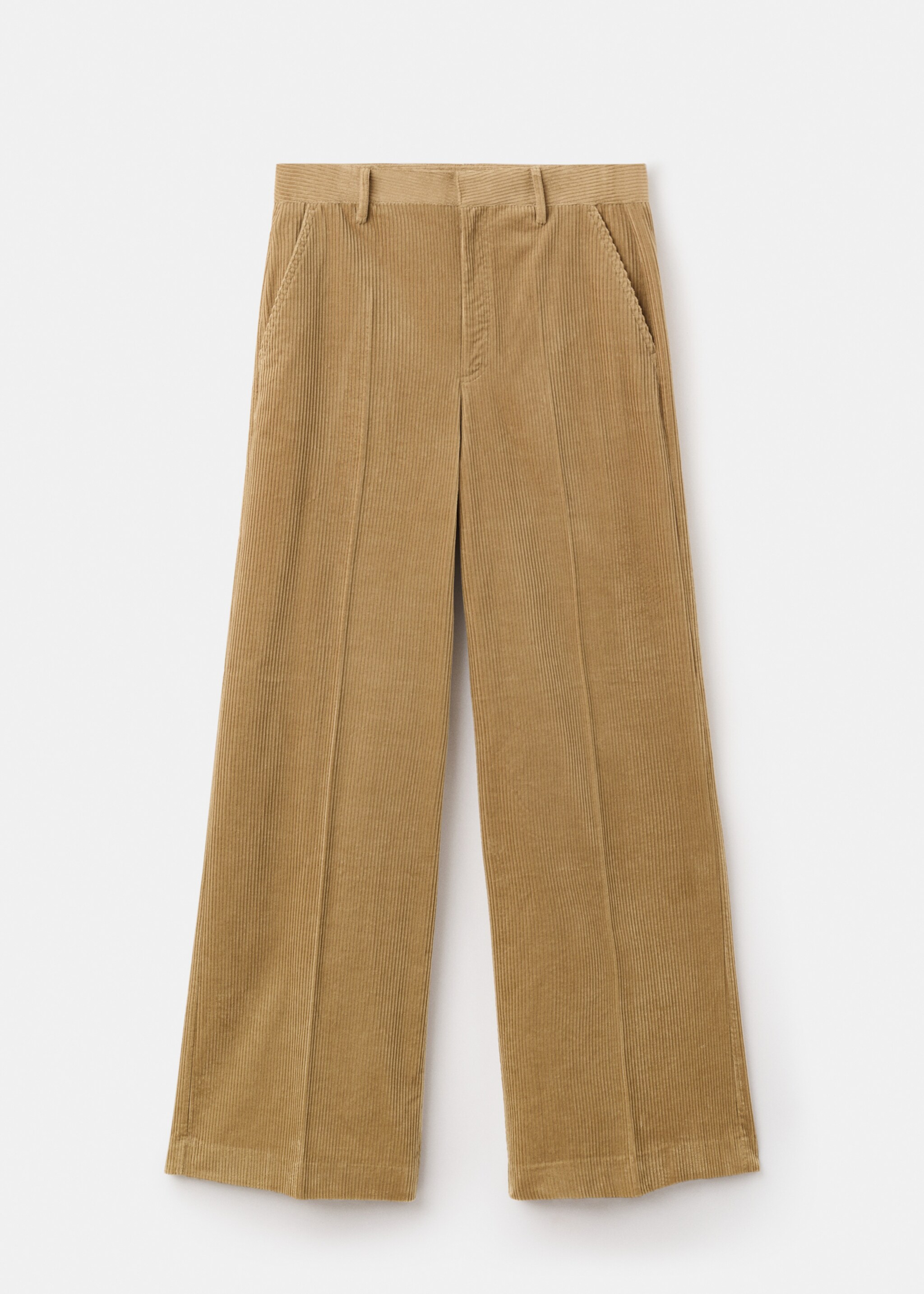 Широкие вельветовые брюки wide leg - Изделие без модели, Охра. Ref: 17067804-00.