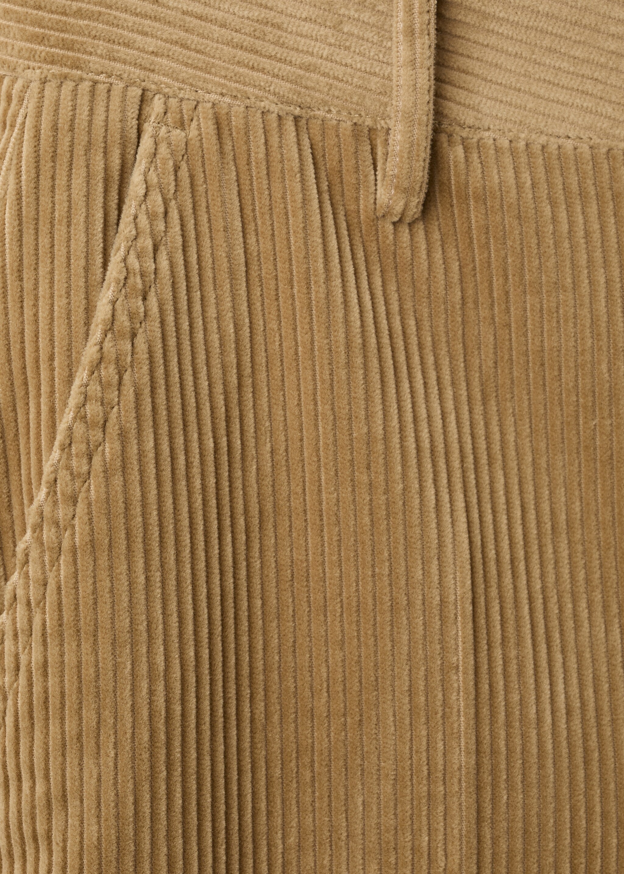 Широкие вельветовые брюки wide leg - Деталь изделия 0, Охра. Ref: 17067804-00.