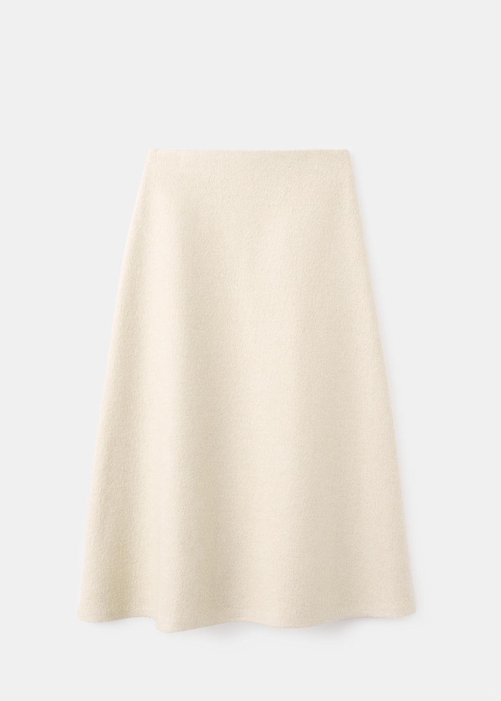 A-line wool skirt