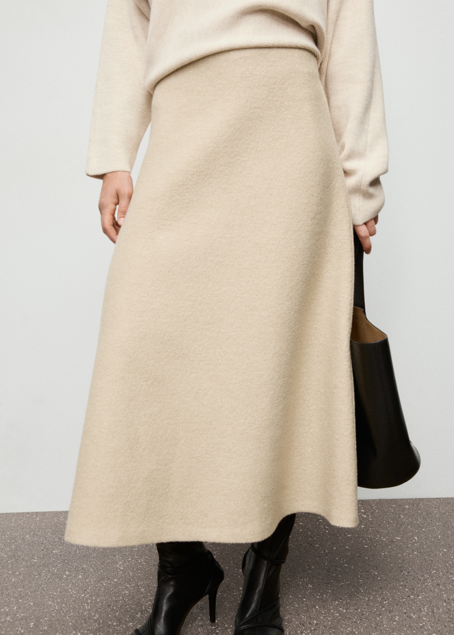A-line wool skirt - Main Image