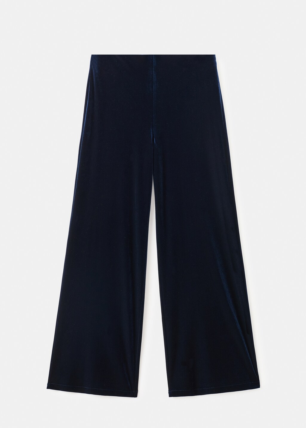 Velvet wide leg trousers - image 5