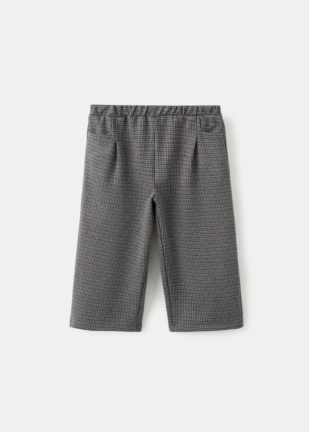 Houndstooth print straight pants