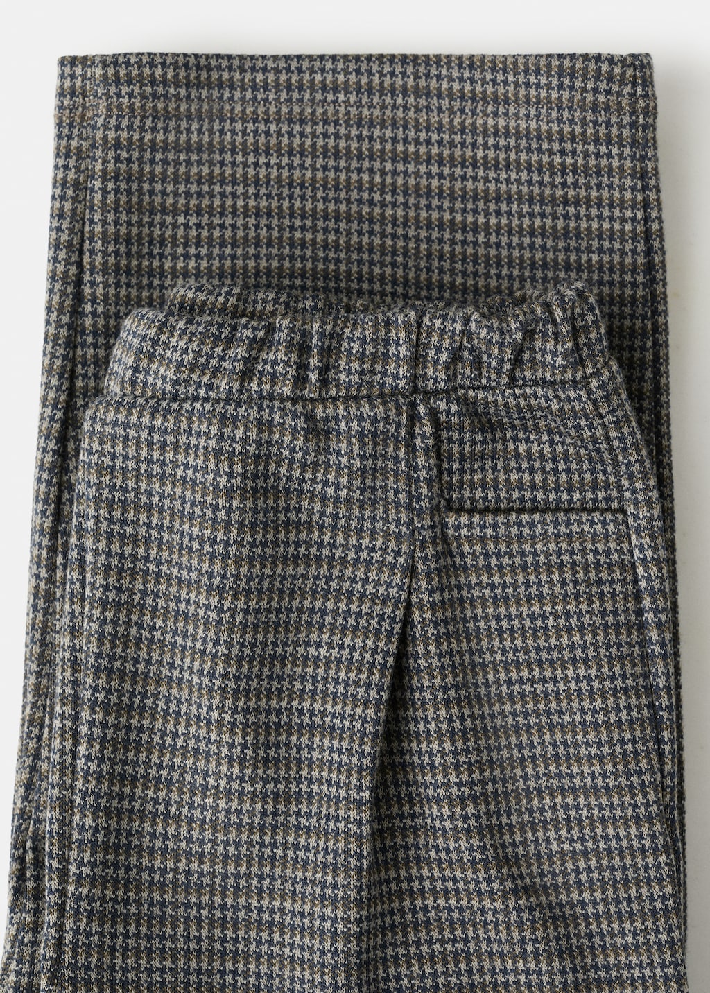 Houndstooth print straight pants