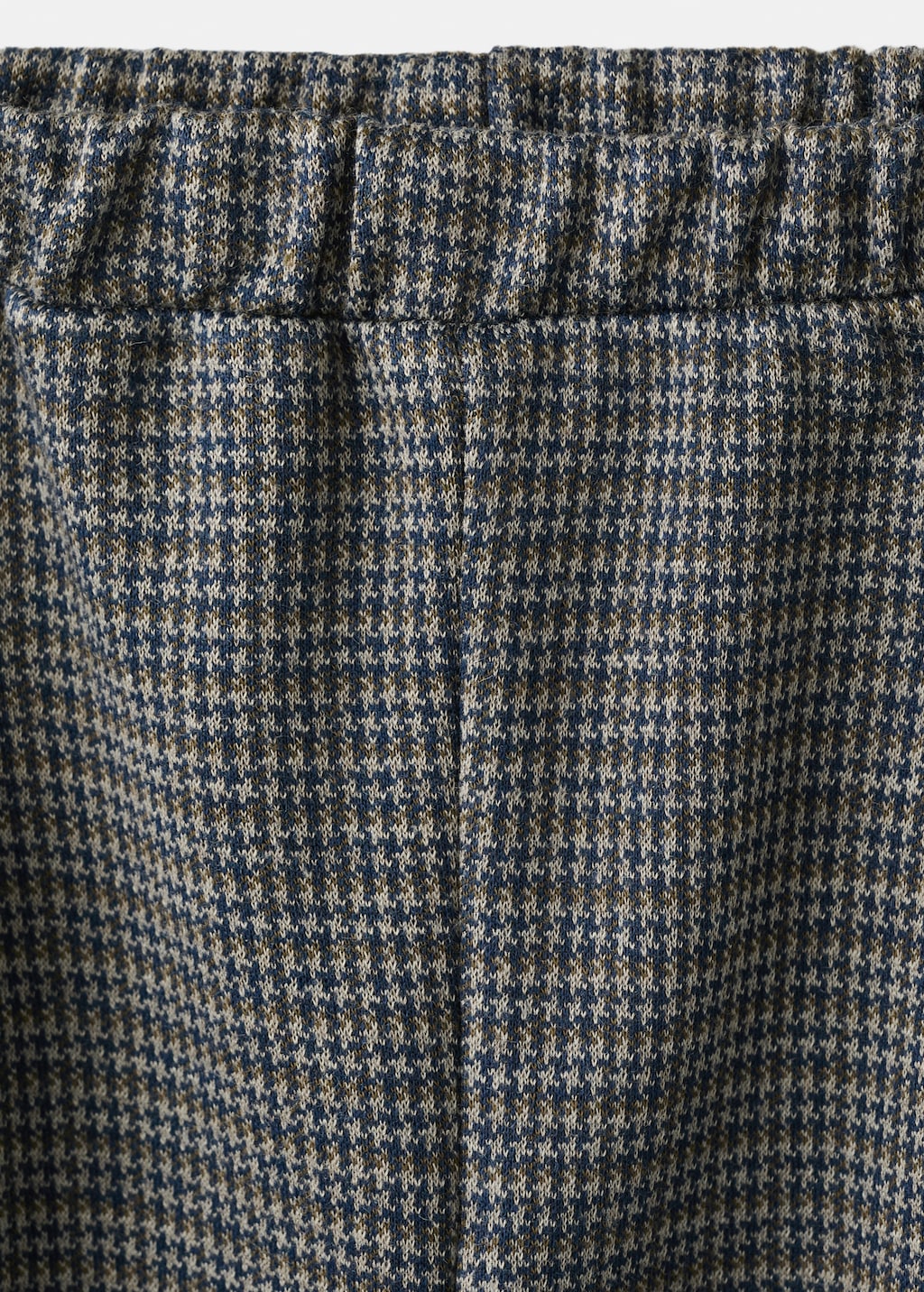 Houndstooth print straight pants
