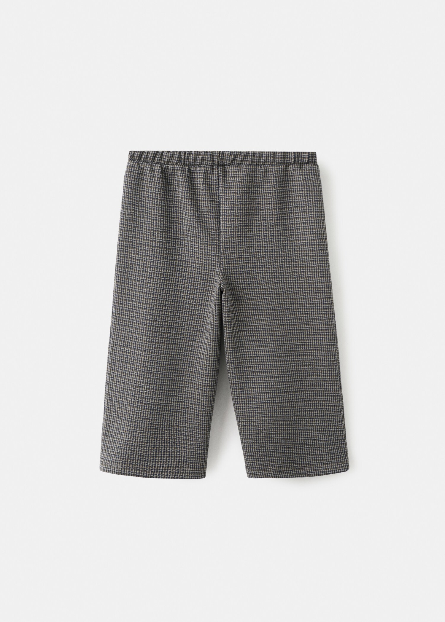 Houndstooth print straight trousers - Reverse of the article