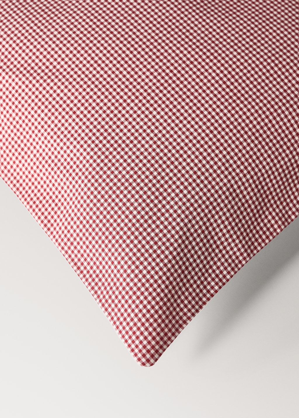 Yarn-dyed gingham-check children's duvet cover for 135/140 cm bed