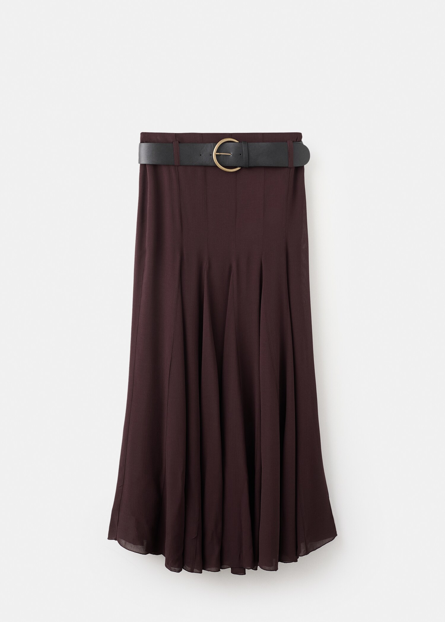 Godet skirt with belt - Article without model