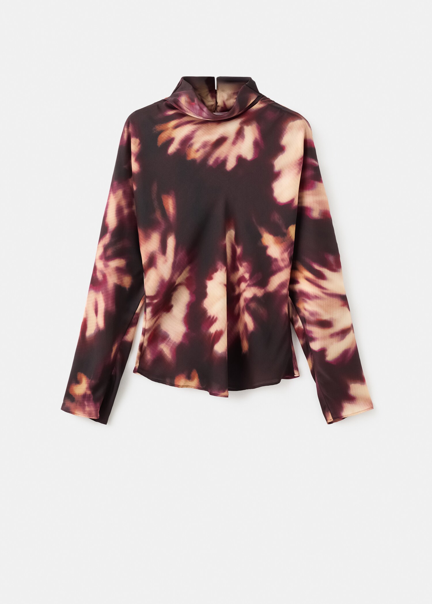 Blouse tie-dye col montant - Article sans modèle