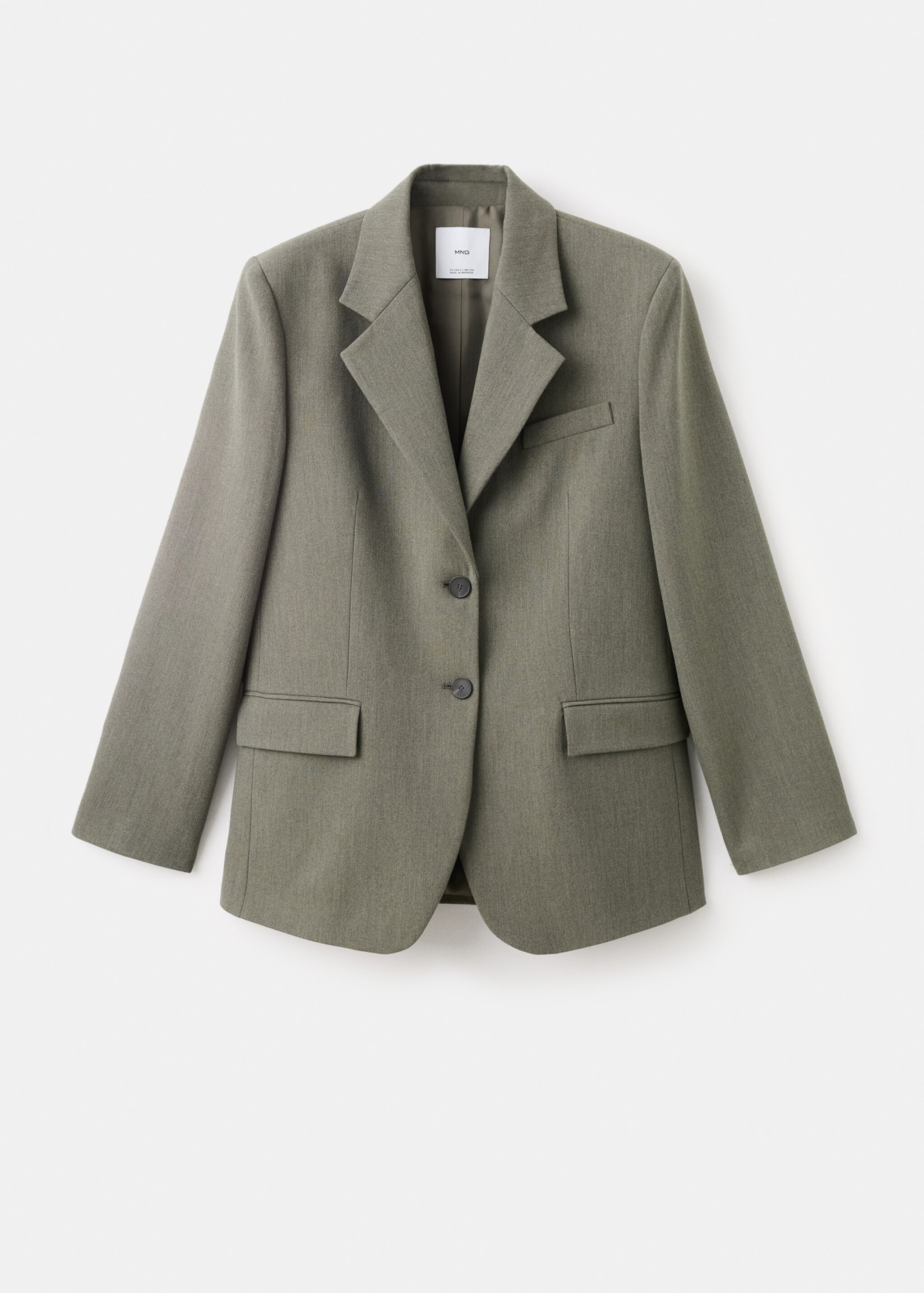 Blazer costume poches - Article sans modèle, Vert pastel. Ref: 17067818-00.