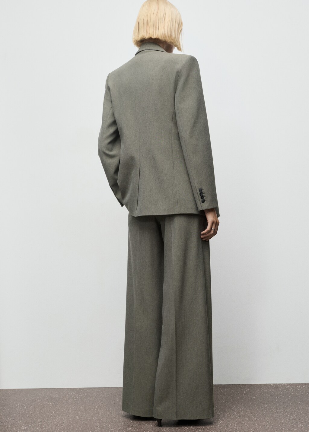 Mango Suit blazer with flap pockets