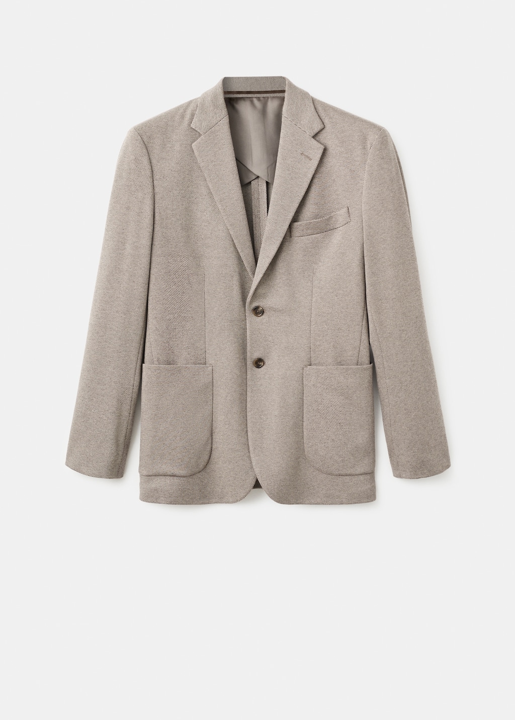 Slim-fit micro-houndstooth jacket