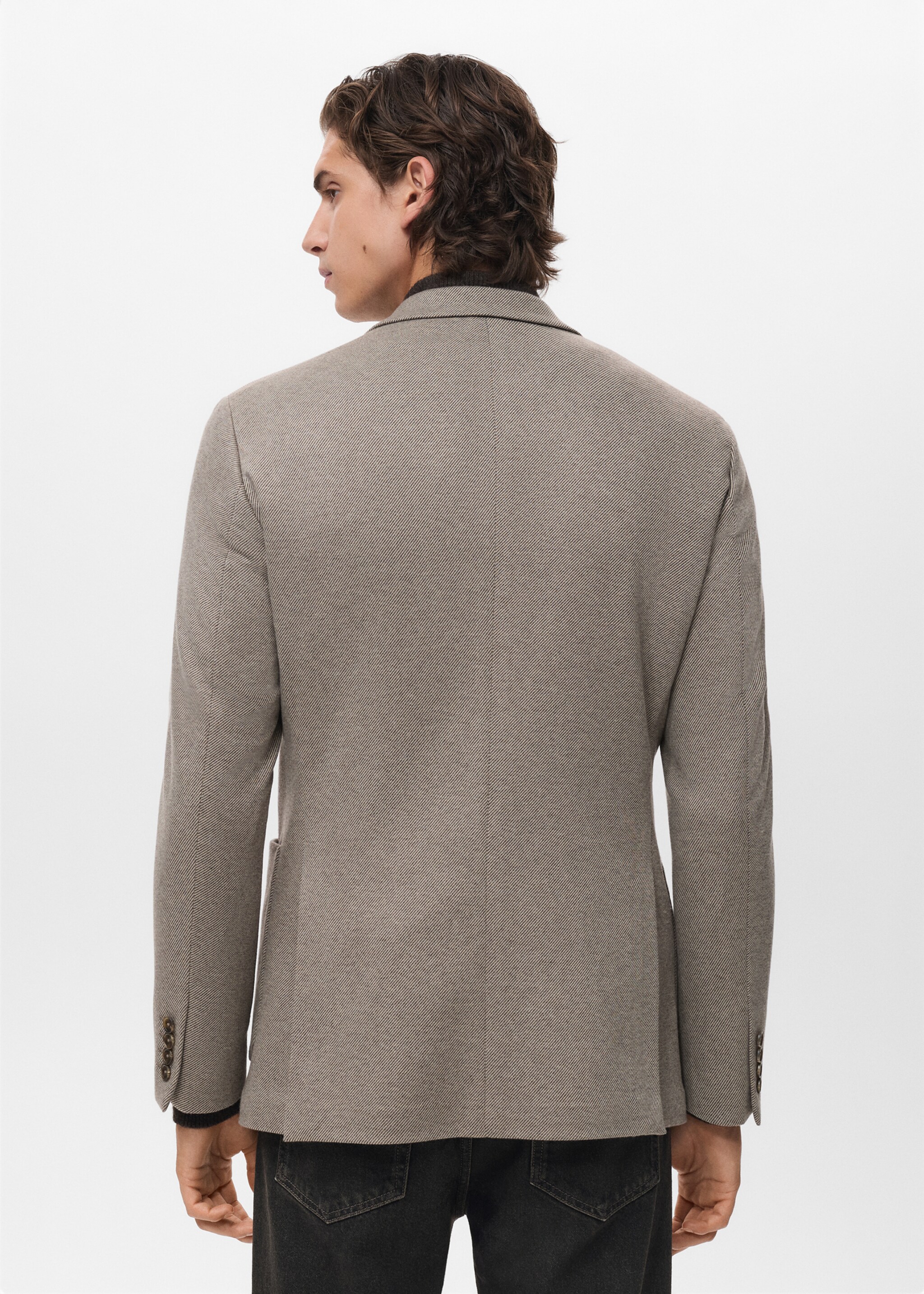 Colbert aneto - Achterkant van het artikel, Open beige. Ref: 17067887-00.
