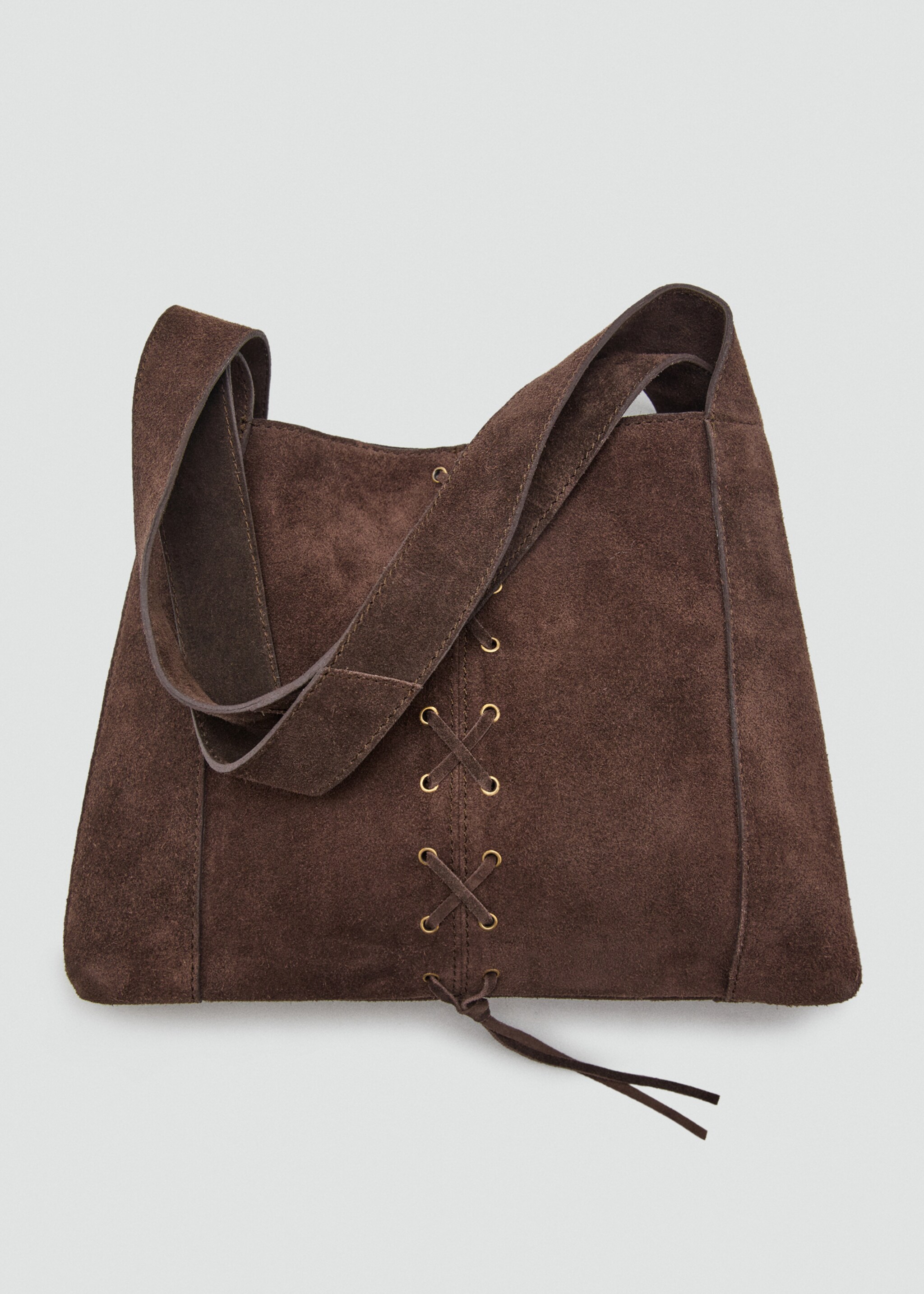 Sac cuir détail cordon - Détail de l'article 1, Chocolat. Ref: 17067891-00.